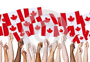 Canadian Flag Culture Nation Concept
