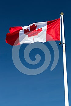 The Canadian Flag on a Falgpole