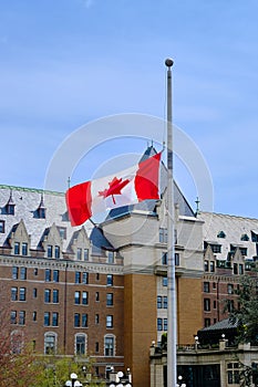 Canadian Flag at Half Mast