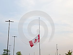Canadian Flag at half mast