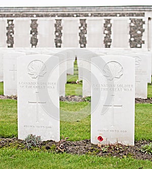Canadian Graves At Tyne Cot photo