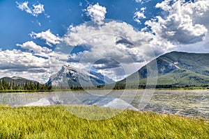 Canadian Landmark: Vermilion Lakes in the Summer