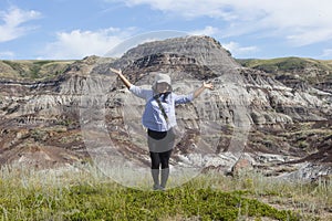 Canadian Landscape. The Badlands of Drumheller