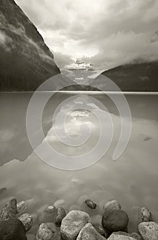 Canadian landscape in Lake Louise. Alberta. Canada