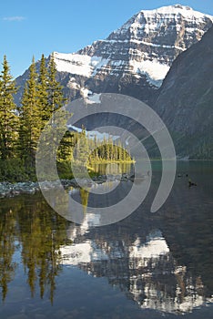 Canadian landscape with Mount Edith Cavell. Jasper. Alberta.