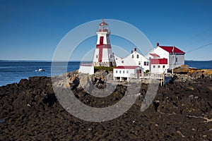 Canadian Lighthouse Guides Mariners at Low Tide