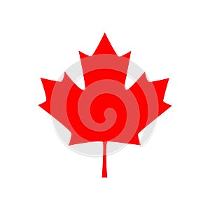 Canadian maple leaf icon. Vector illustration