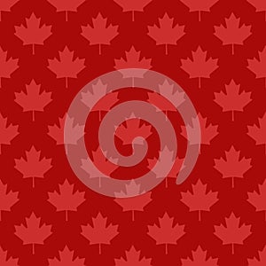 Canadian maple leaf symbol seamless pattern