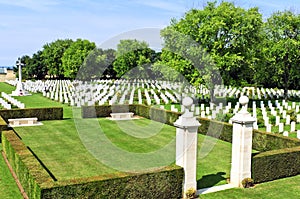 Canadian memorial and cemetery in Normandy