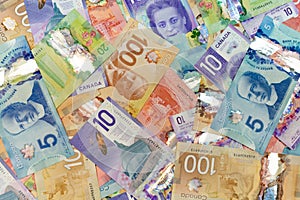 Canadian Money layout photo