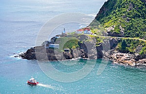 Canadian National Historic Site, Fort Amherst in St John's Newfoundland, Canada.