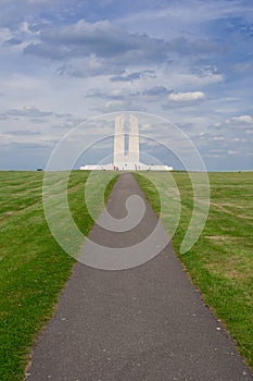 Canadian National Vimy Memorial in France on a Summer Day