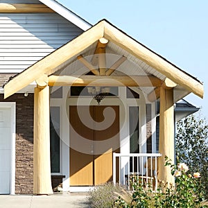 Canadian New House Home Design Exterior Details Front View Siding