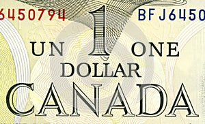 Canadian one dollar