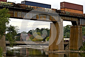 Canadian Pacific Railway Bridge over Ganaraska River, Port Hope photo