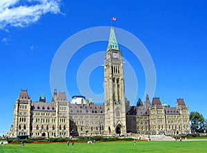 Canadian Parliament Building on Parliament Hill, Ottawa, Ontario