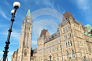 Canadian Parliament buildings in Ottawa, Canada