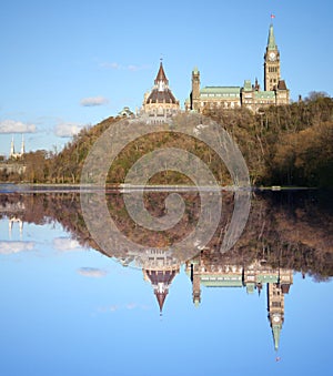 Canadian Parliament reflected