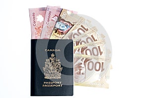 Canadian passport and Money