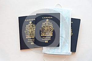 Canadian passports and covid masks