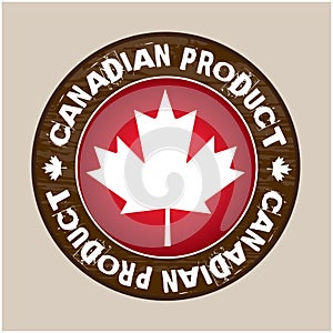 Canadian Product Label vector