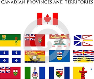 Canadian provinces flags