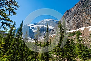 Canadian Rockies beautiful nature scenery. Jasper National Park beautiful landscape. Alberta, Canada.