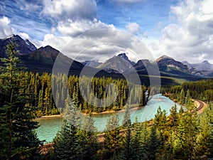 Canadian Rockies, Glacial River, Banff National Park