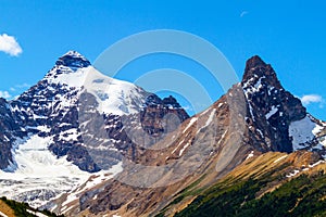 Canadian Rockies on the Icefields Parkway in Jasper National Par