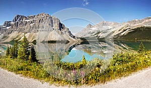 Canadian Rockies Panorama, Bow Lake