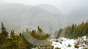 Canadian Rockies Snowstorm