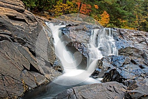 Canadian Shield Waterfall In Bracebridge, Ontario, Canada photo