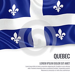 Canadian state Quebec flag.