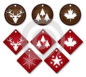 Canadian winter label tag
