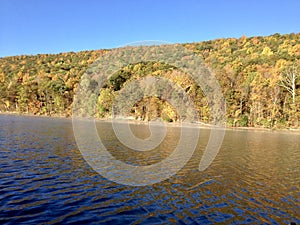 Canadice Lake, one of New York`s Finger Lakes