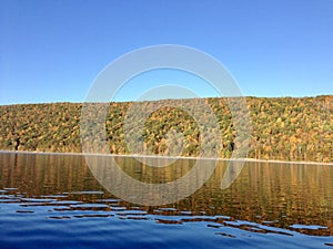 Canadice Lake, one of New York`s Finger Lakes