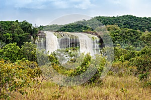 Canaima El Sapo Waterfalls, Carrao river. Canaima National Park, BolÃ­var State