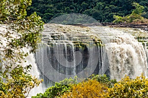 Canaima El Sapo Waterfalls, Carrao river. Canaima National Park, BolÃ­var State