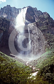 Canaima National Park - Venezuela. The Angel Falls: close scenic view. South America photo