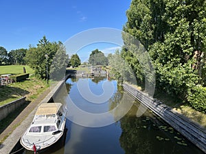 Canal in Alde Leie in Friesland