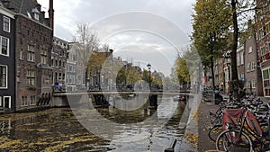 Canal of amsterdam Netherlands