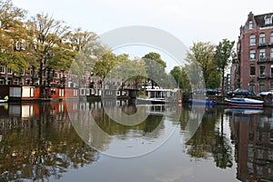 Canal Amsterdam Netherlands, Gracht Amsterdam Nederland photo