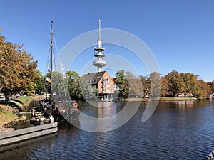 Canal around the old town of Emden
