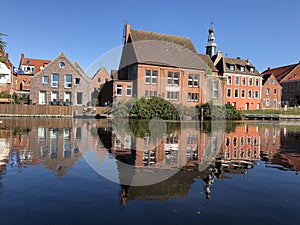 Canal around the old town of Emden photo