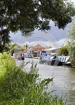 Canal with barges