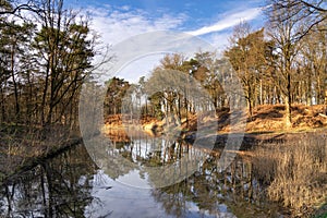 Canal with bastion near Bergen op Zoom