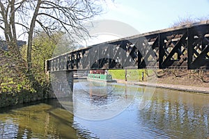 Canal boats on the Dudley Canal