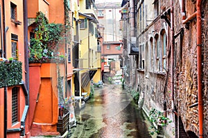 Canal in Bologna photo
