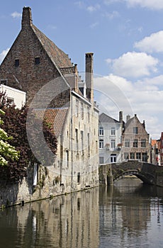 Canal in Bruges, Belgium