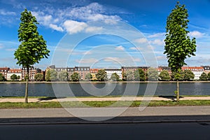 Canal in Copenhagen at a sunny day, Denmark